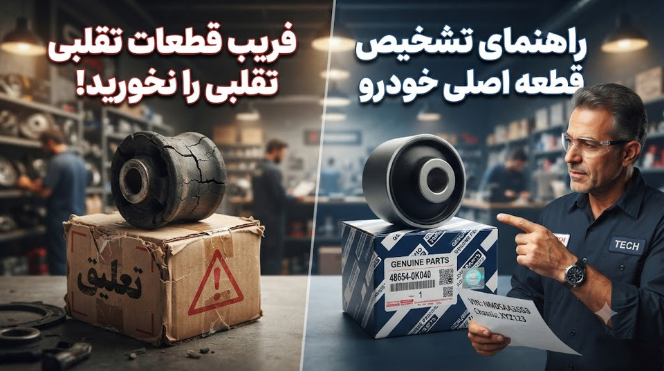 چگونه قطعه اصلی را از تقلبی تشخیص دهیم؟ ۱۰ نکته مهم قبل از خرید لوازم یدکی