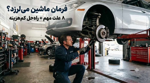 علت لرزش فرمان در سرعت بالا چیست؟ ۸ دلیل مهم و روشهای رفع مشکل