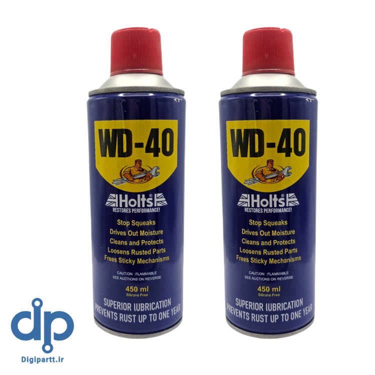اسپری روان کننده و زنگ بر هولتس مدل WD-40 حجم 450 میلیلیتر